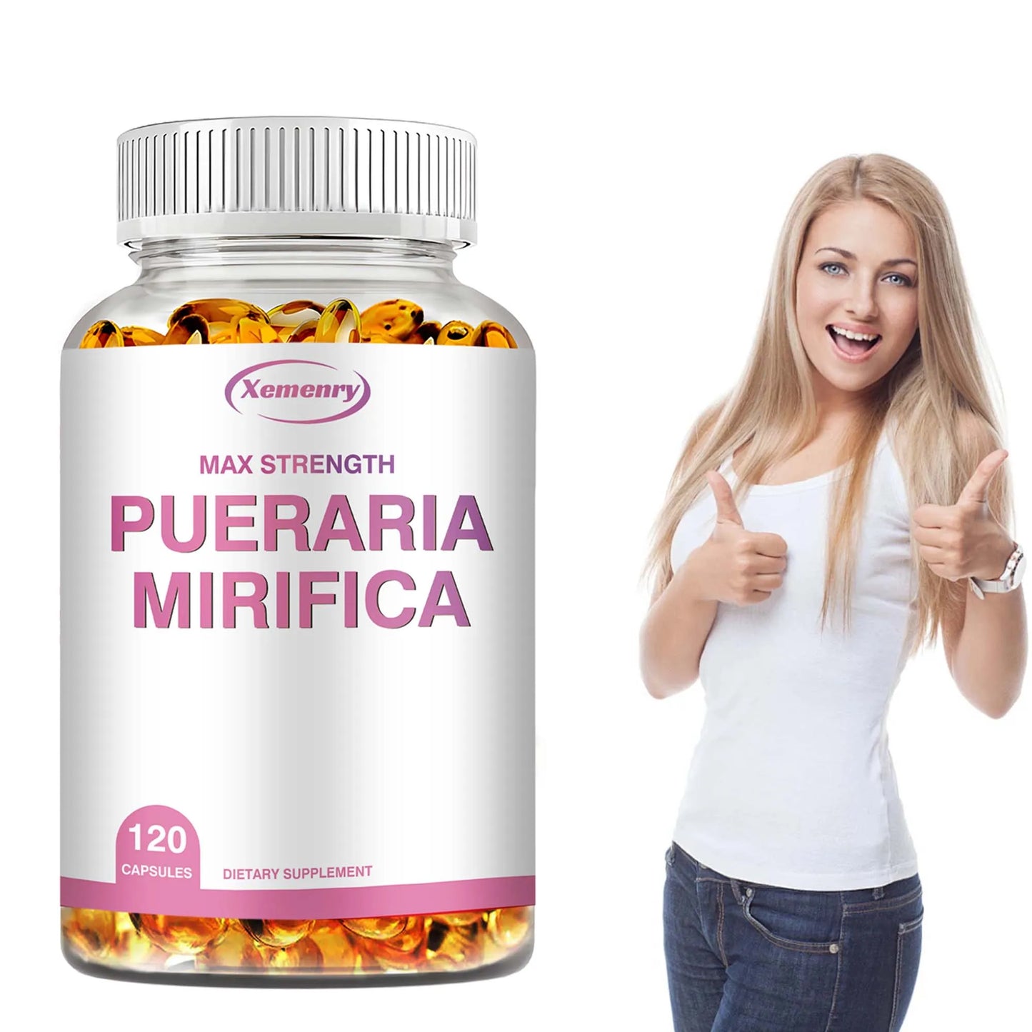 PUERARIA MIRIFICA Supplement - Support Bigger, Rounder, Firmer Breasts - 120 Capsules