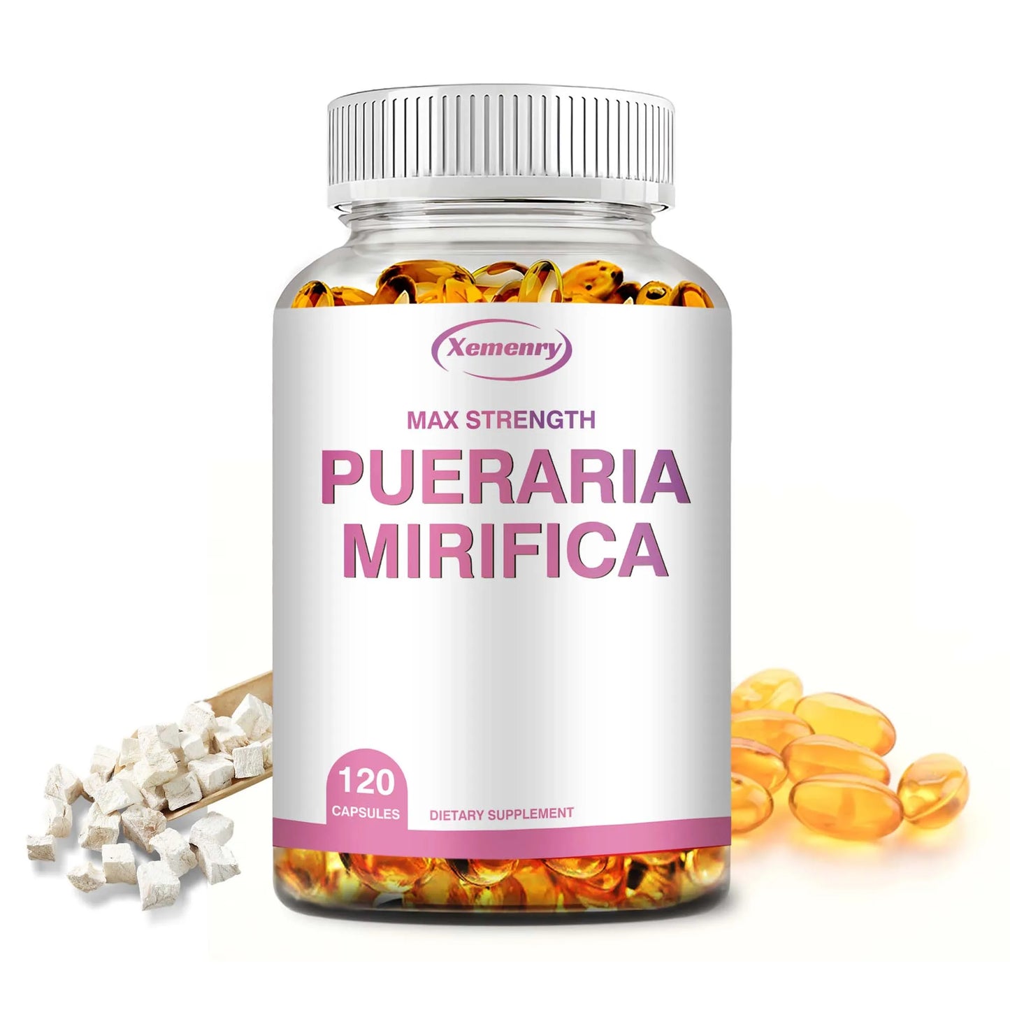 PUERARIA MIRIFICA Supplement - Support Bigger, Rounder, Firmer Breasts - 120 Capsules