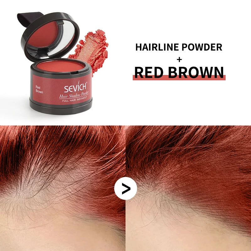 Sevich 8 color Hair Fluffy Powder Hairline Shadow Powder Natural Instant Cover Up Makeup Hair Concealer Coverage WaterProof